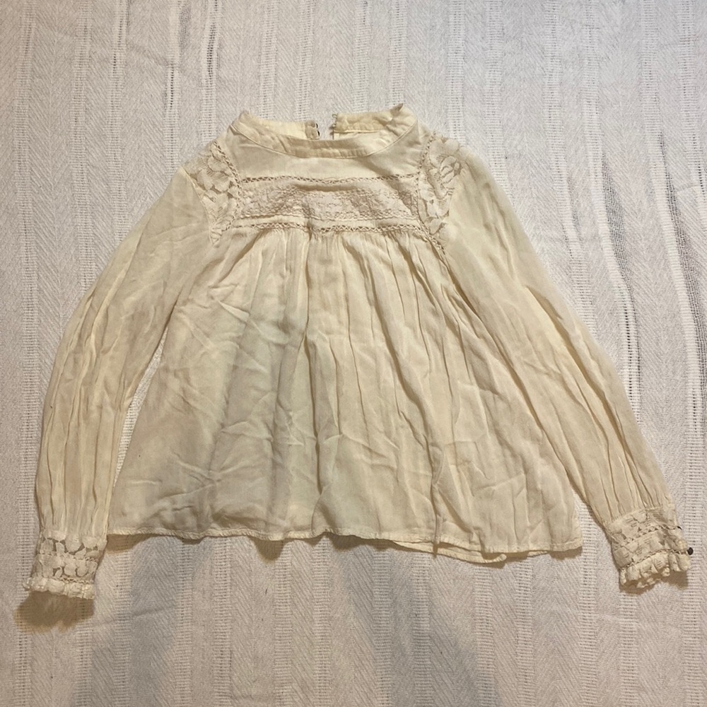 Off White Blouse - American Eagle (Medium)